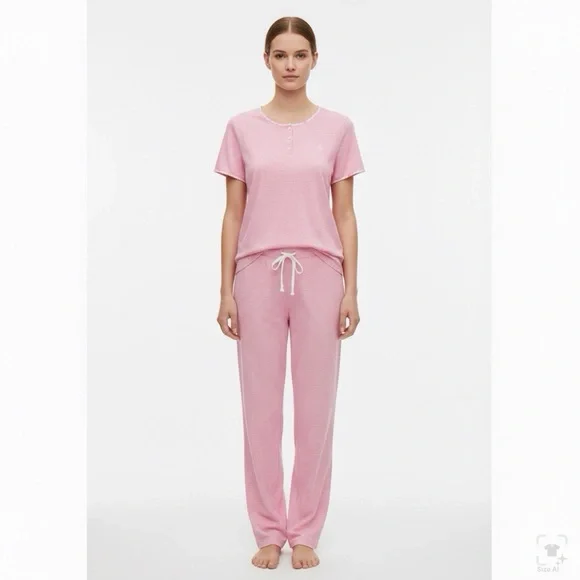 Ralph Lauren Striped Pink Pajama Set - Picture 13 of 13